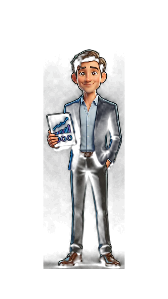 Marketing Scientist, illustrated as a 3D character