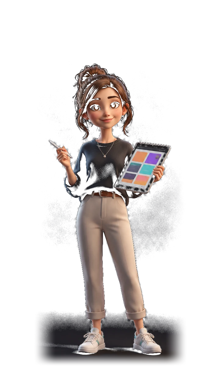 Product Designer, illustrated as a 3D character